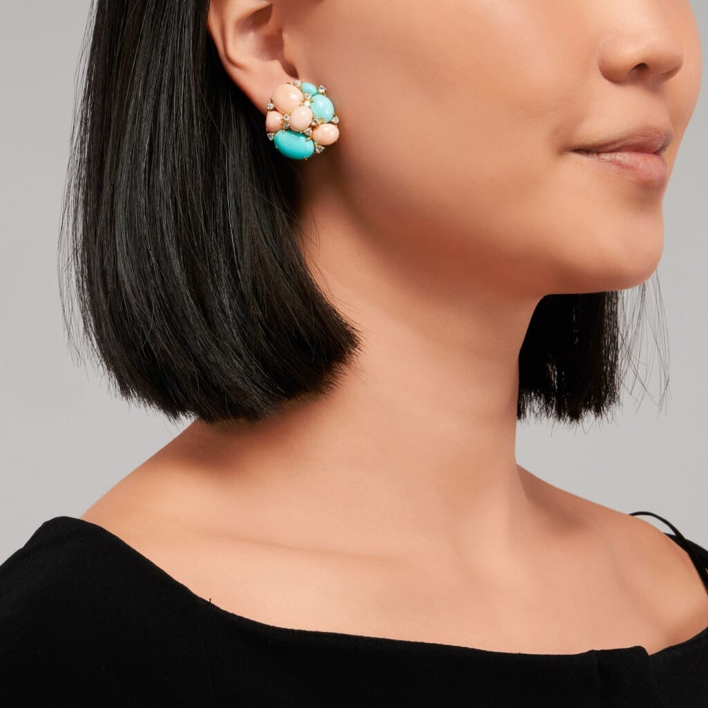 Gold, Multigem and Diamond Earclips