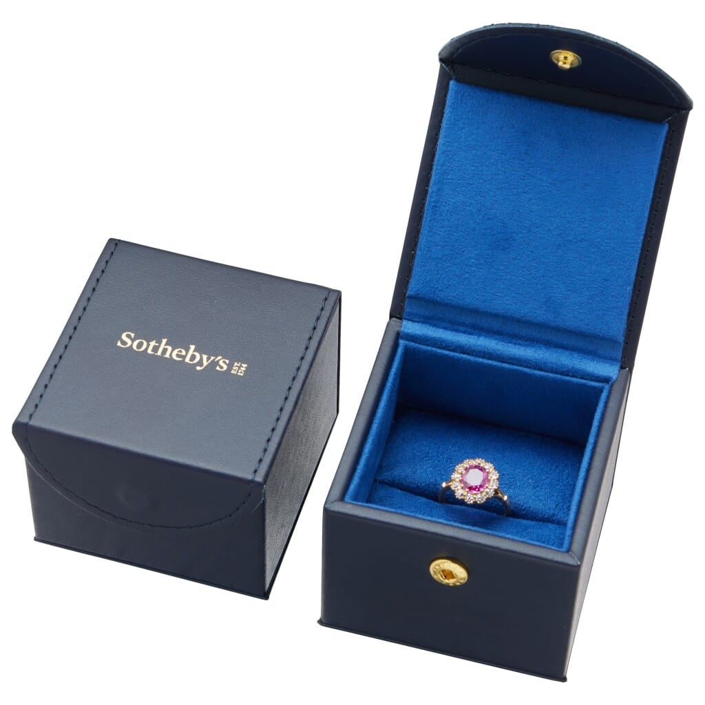 Gold, 2.47ct Burmese Pink Sapphire and Diamond Ring
