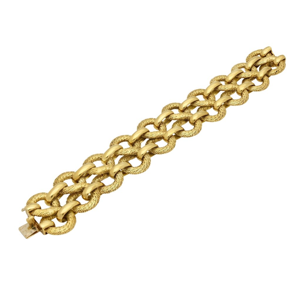 Vintage Gold Link Bracelet