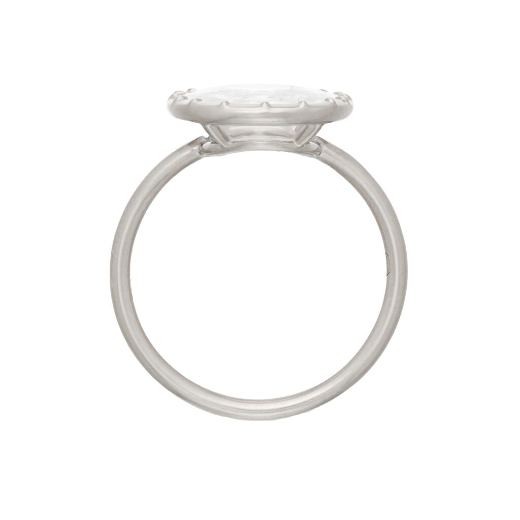 Platinum and 2.51ct Old Mine Cut Diamond Ring
