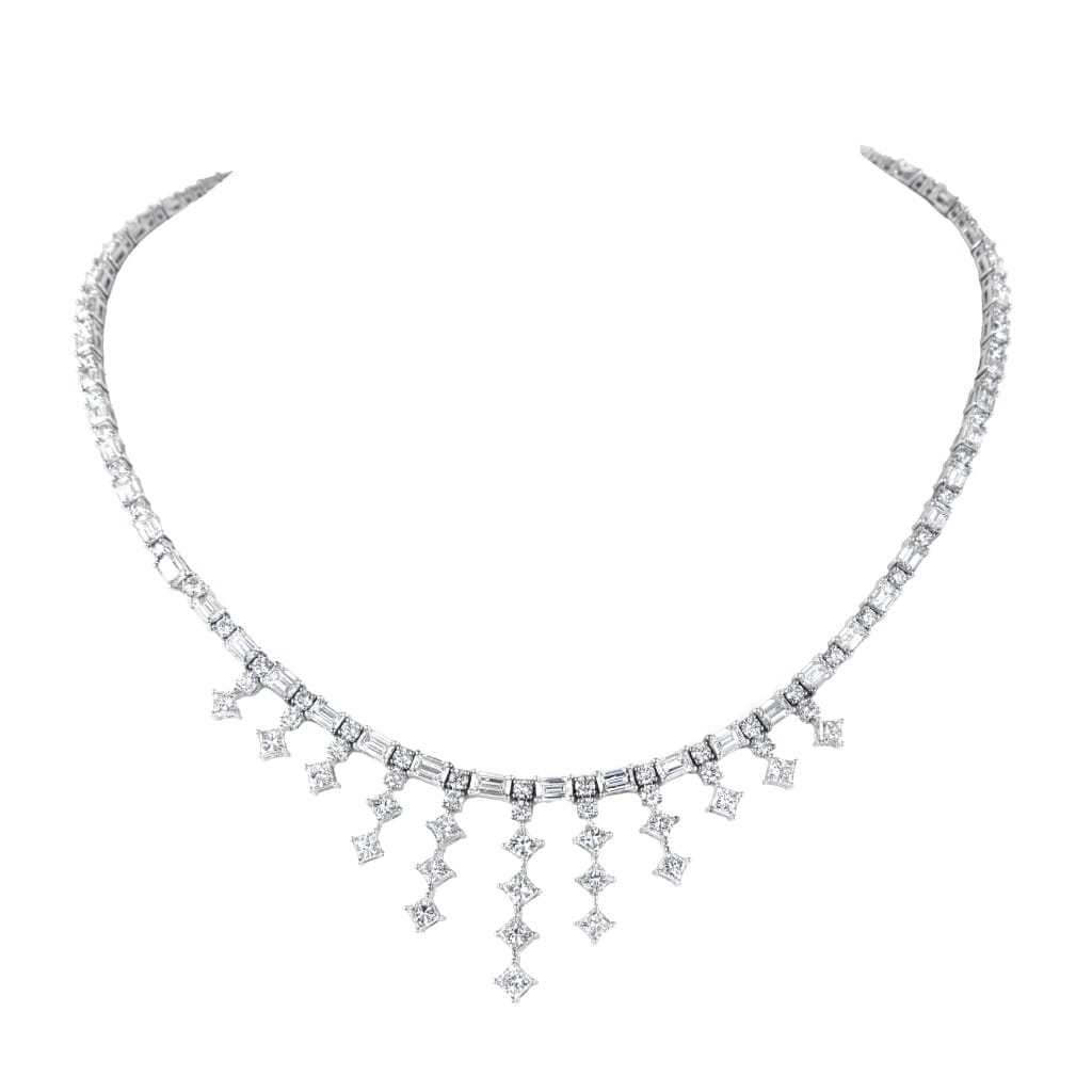White Gold and Diamond Necklace
