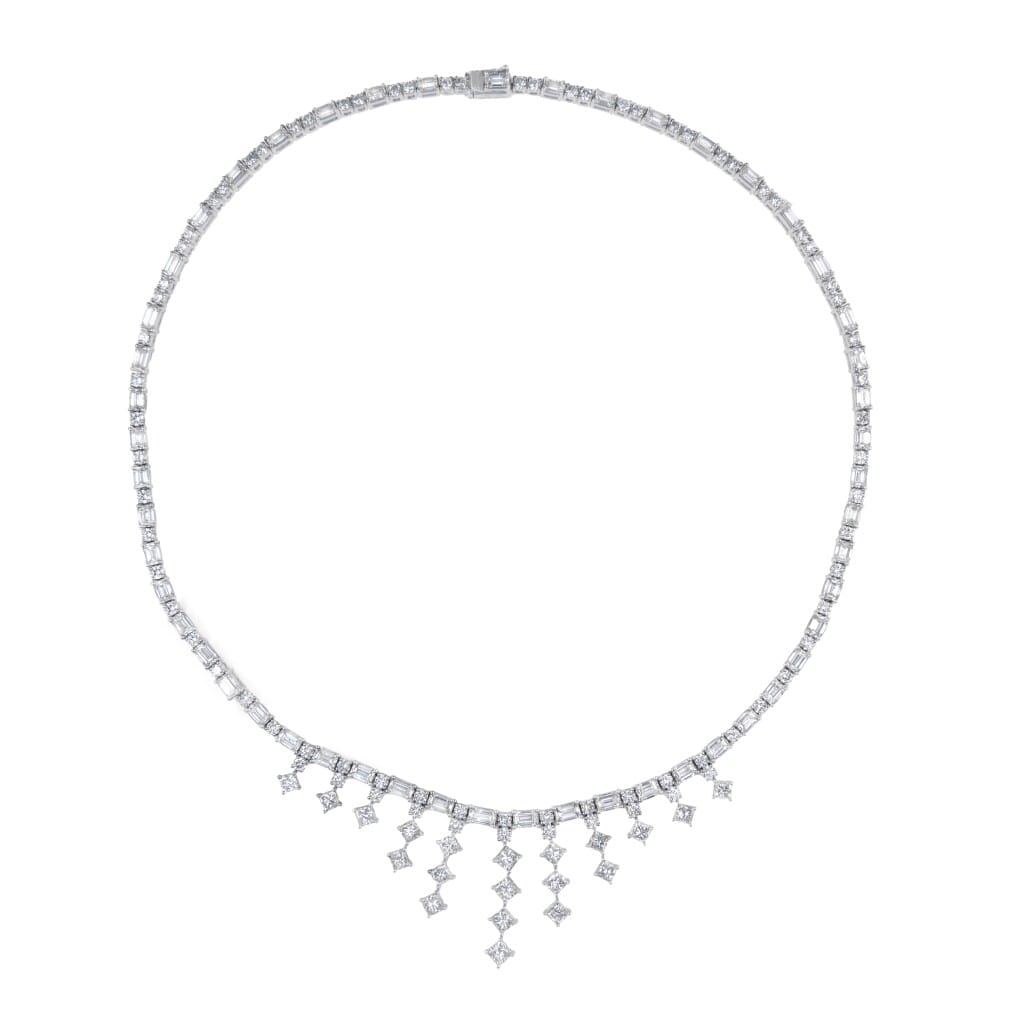 White Gold and Diamond Necklace