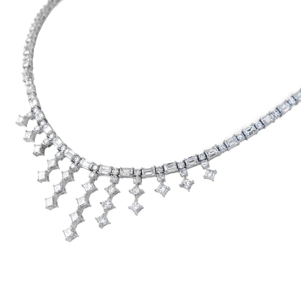 White Gold and Diamond Necklace