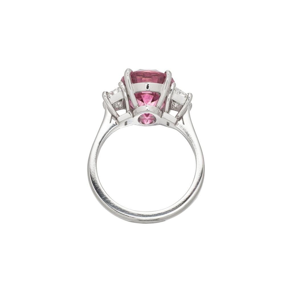 Platinum, 5.25ct Tourmaline and Diamond Ring