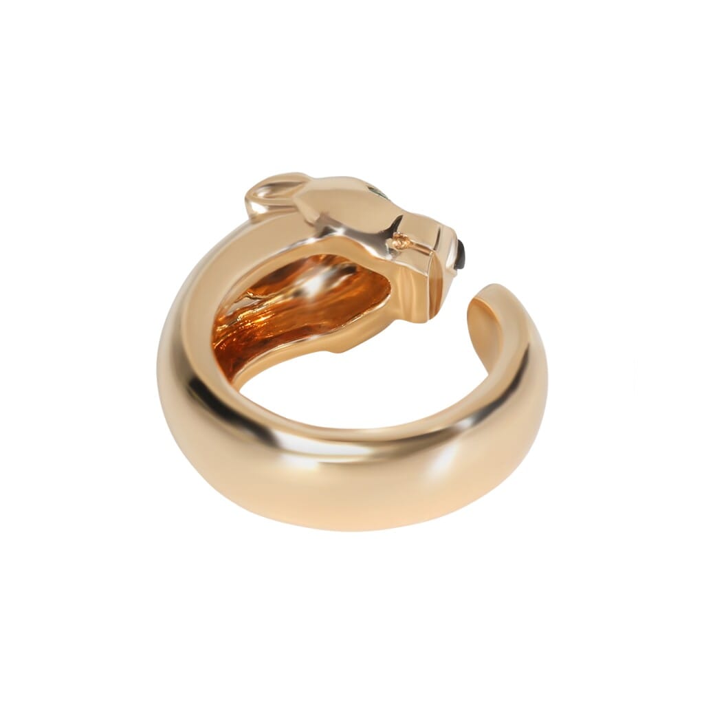 Gold, Onyx and Tsavorite Garnet Panthère de Cartier Ring