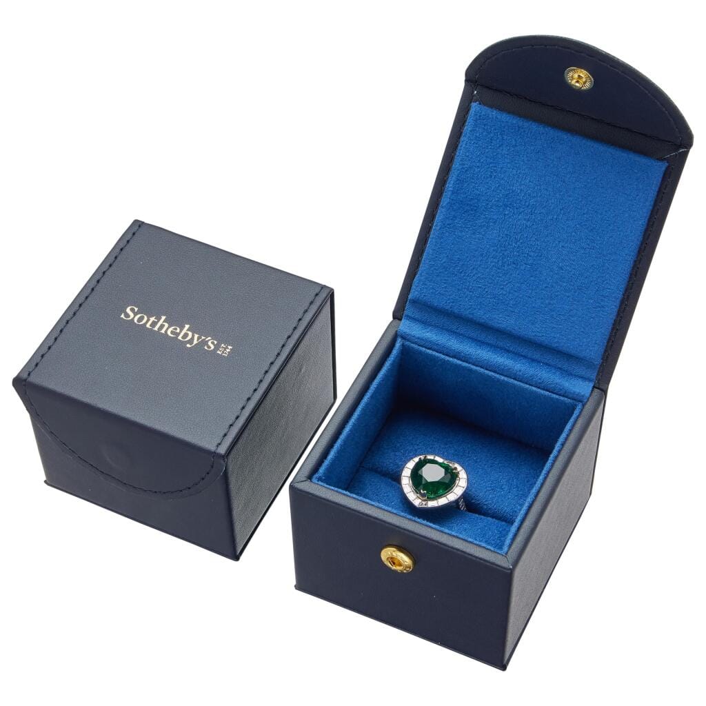 White Gold, Gold, 7.39ct Zambian Emerald and Diamond Ring