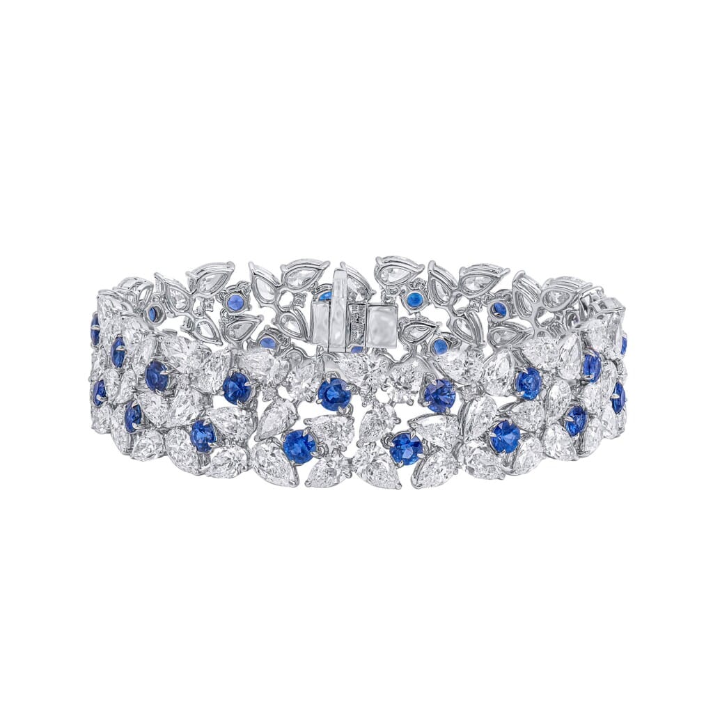 White Gold, Sapphire and Diamond Bracelet