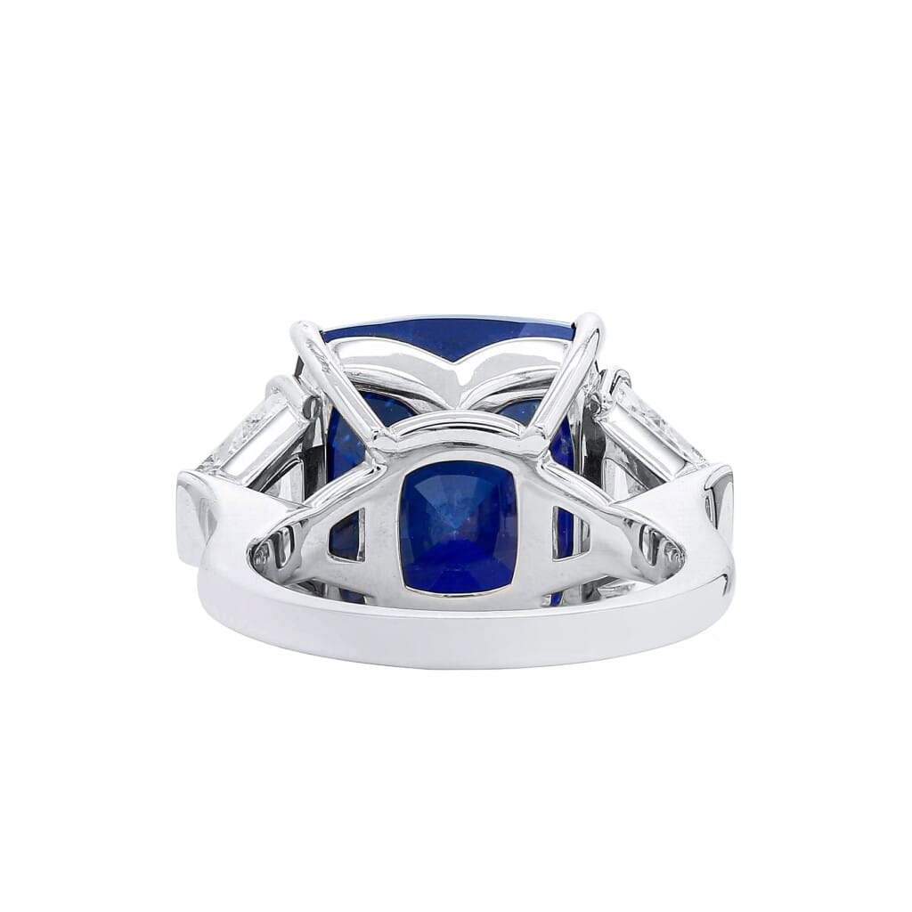 White Gold, 18.71ct Ceylon Sapphire and Diamond Ring