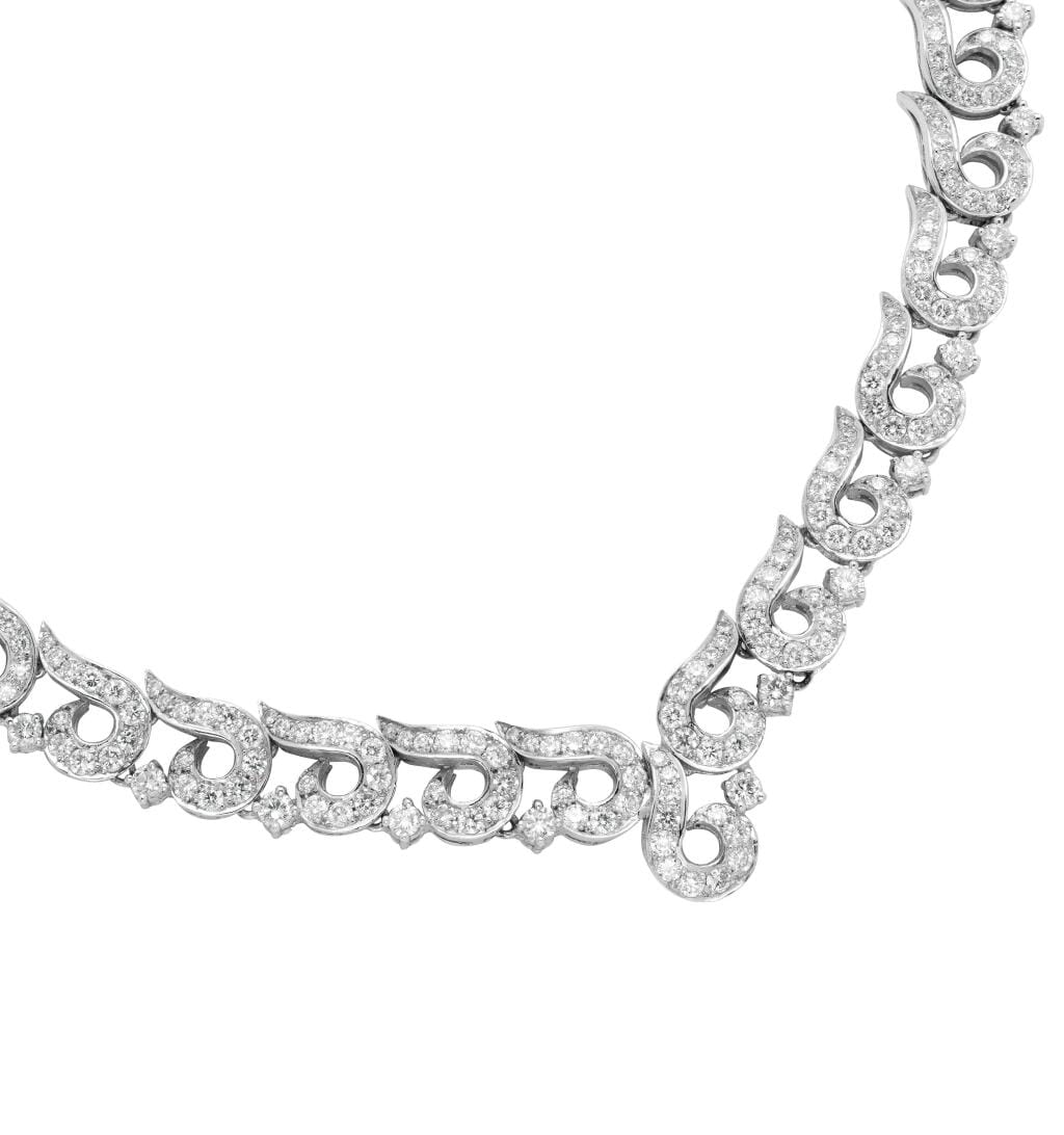 White Gold and Diamond Necklace