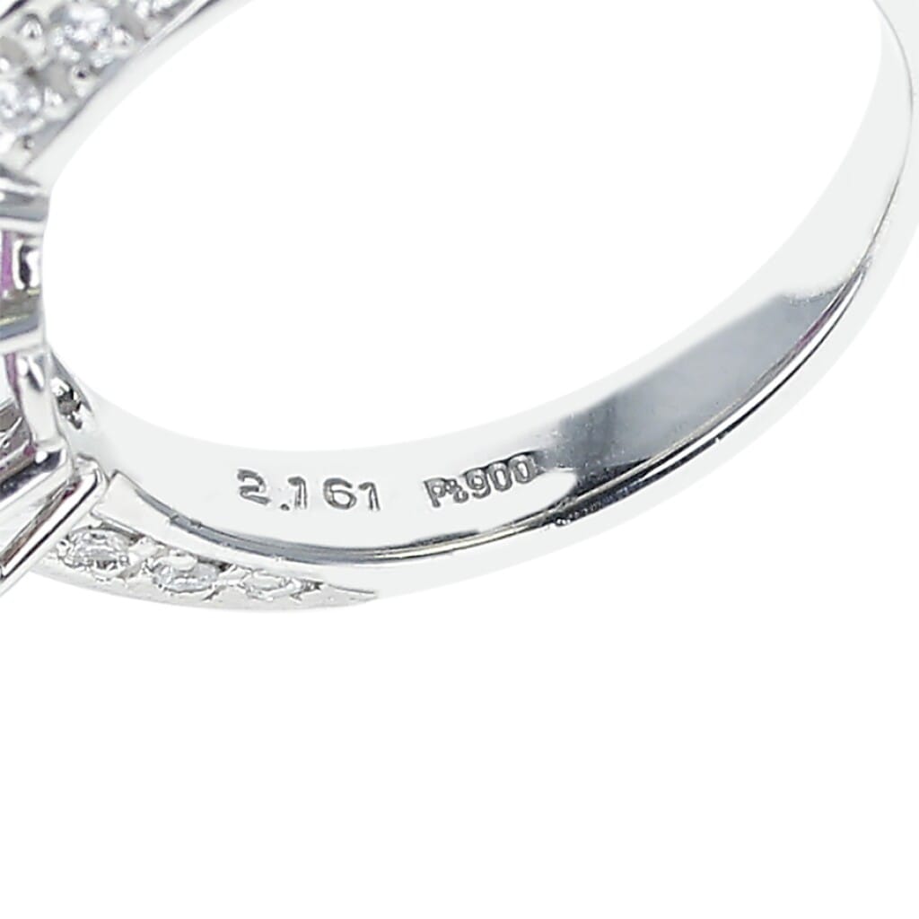 Platinum, 2.16ct Mozambique Ruby and Diamond Ring