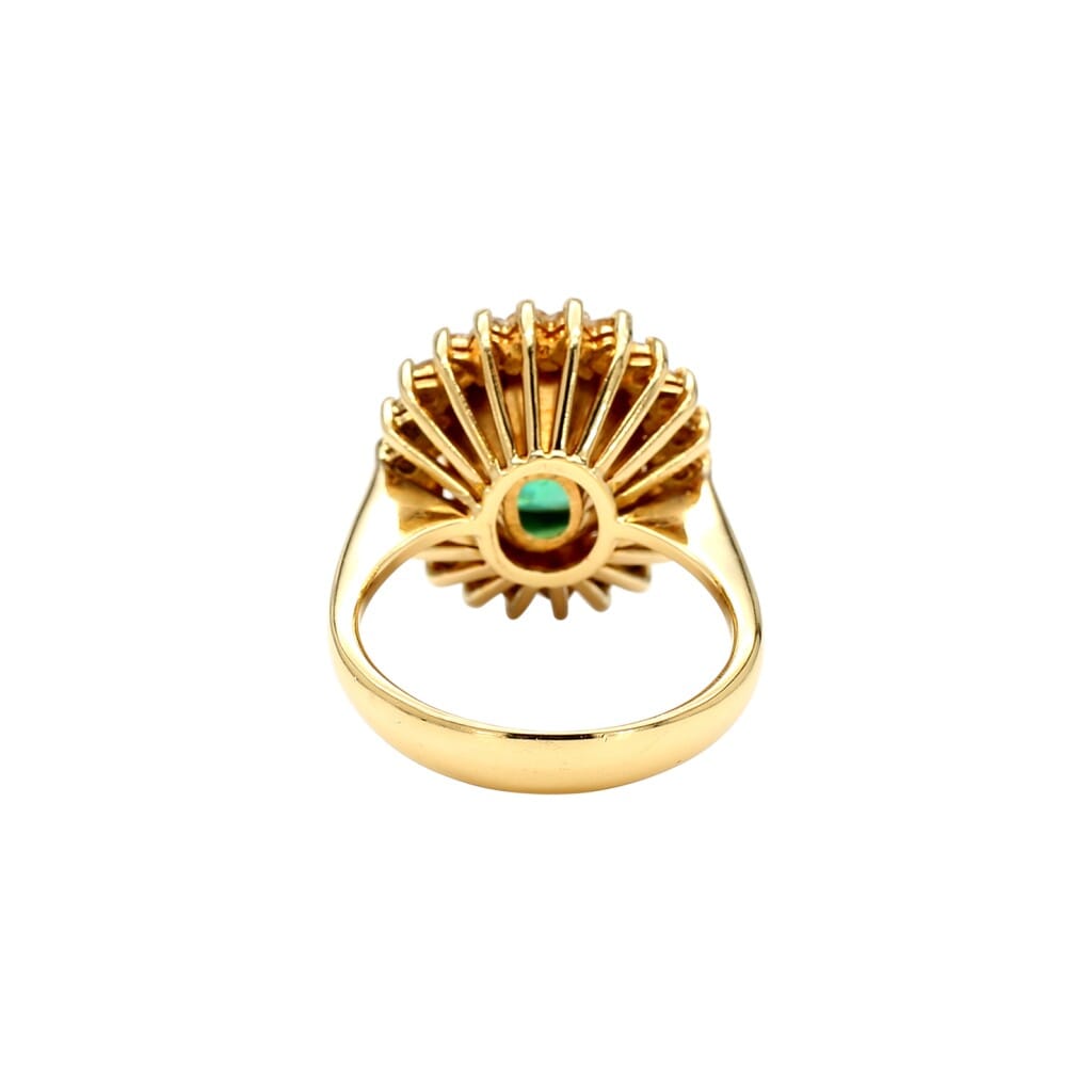 Gold, 4.30ct Colombian Emerald and Diamond Ring