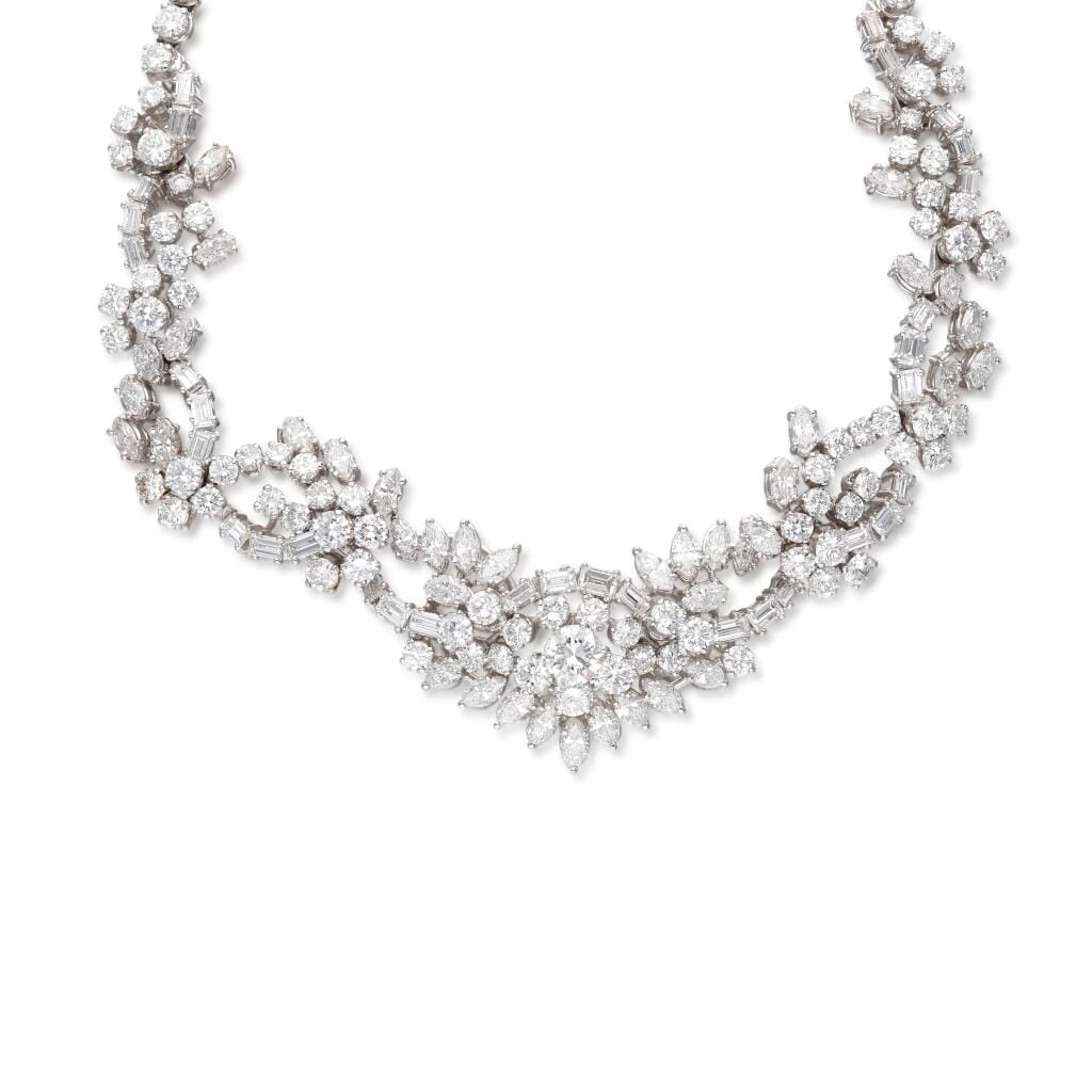 White Gold and Diamond Necklace