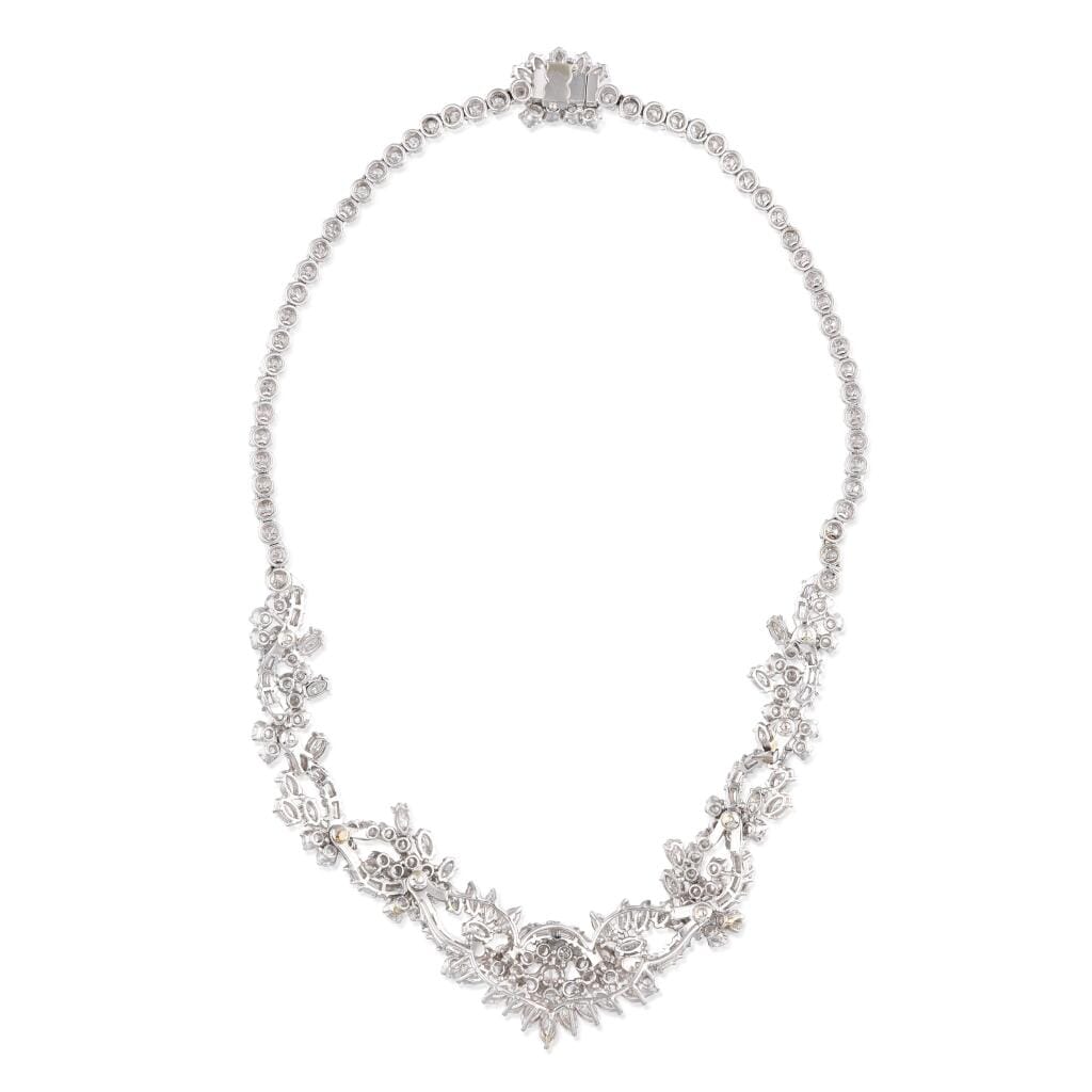 White Gold and Diamond Necklace