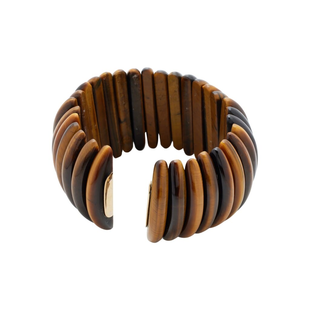 Gold and Tiger's Eye Quartz Bracelet