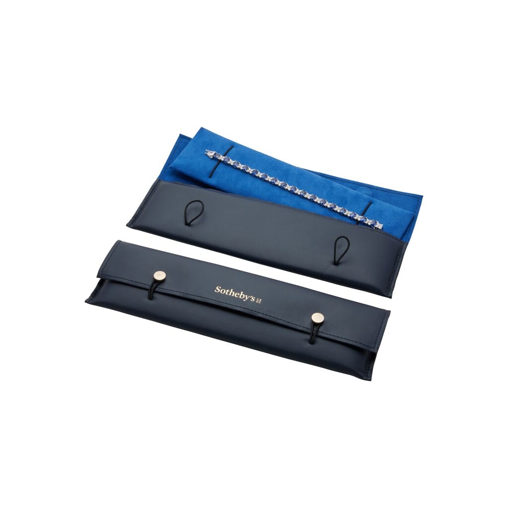 White Gold, 11.50ctw Sapphire and Diamond Tennis Bracelet