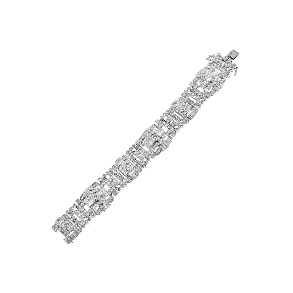 Vintage Platinum and Diamond Bracelet