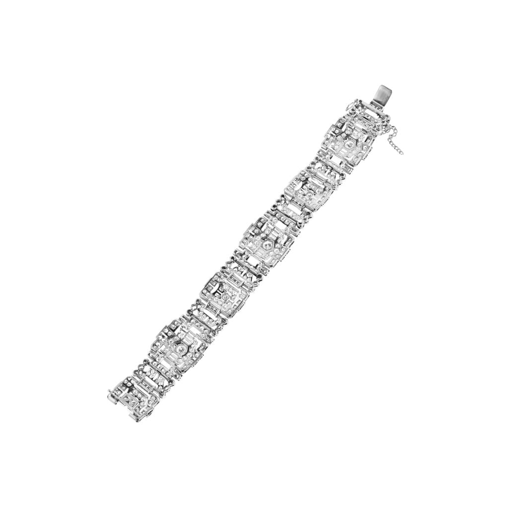 Vintage Platinum and Diamond Bracelet