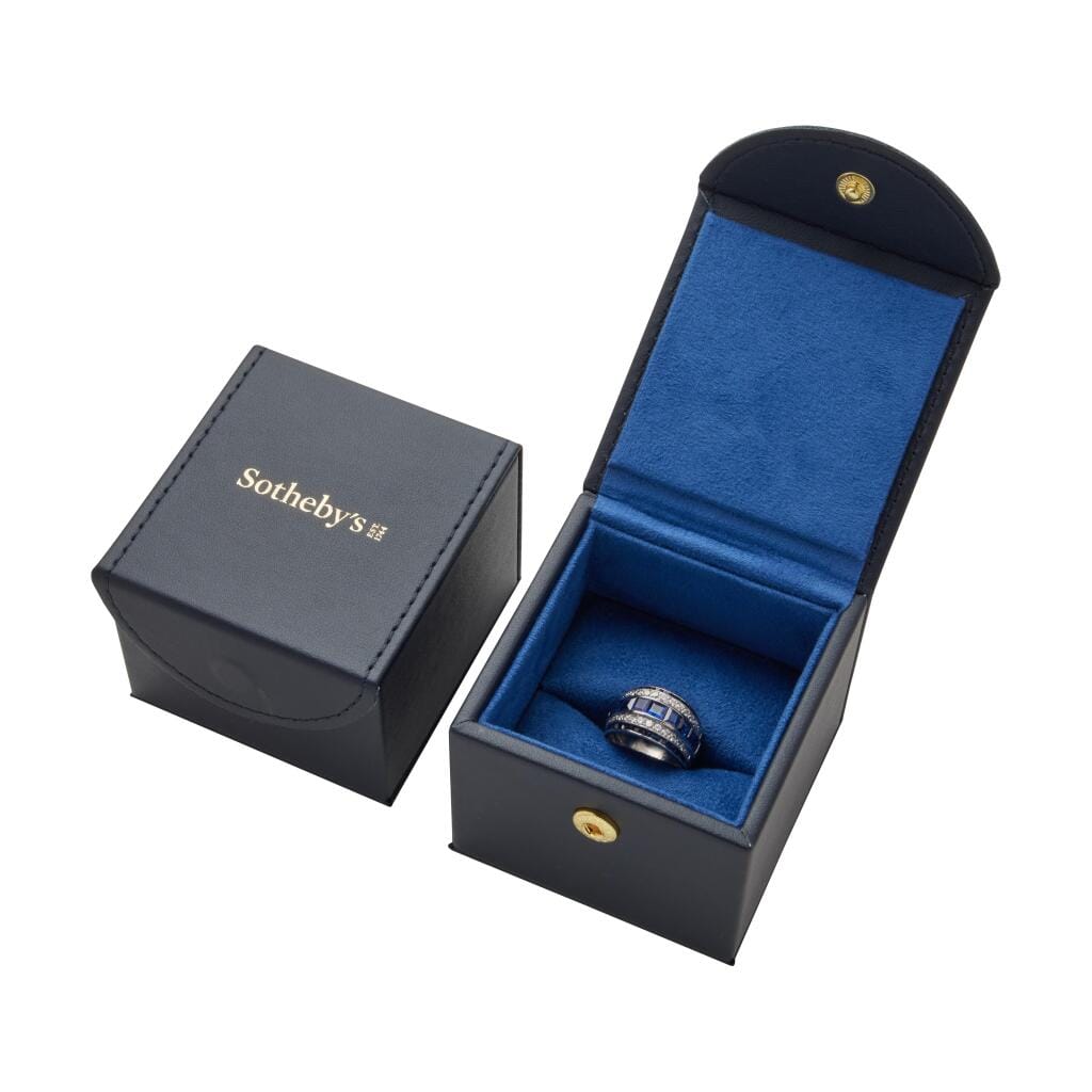 Vintage Platinum, Sapphire and Diamond Ring
