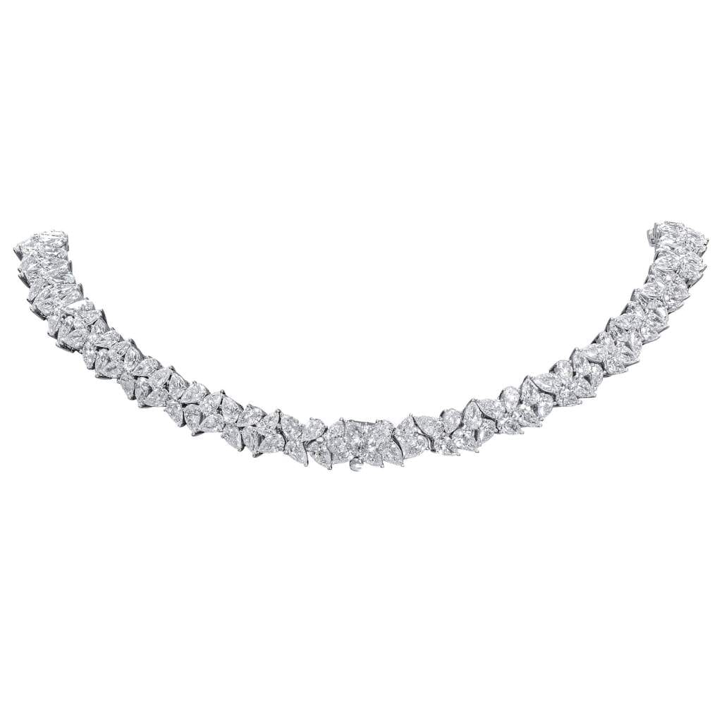 White Gold, Ruby and Diamond Necklace