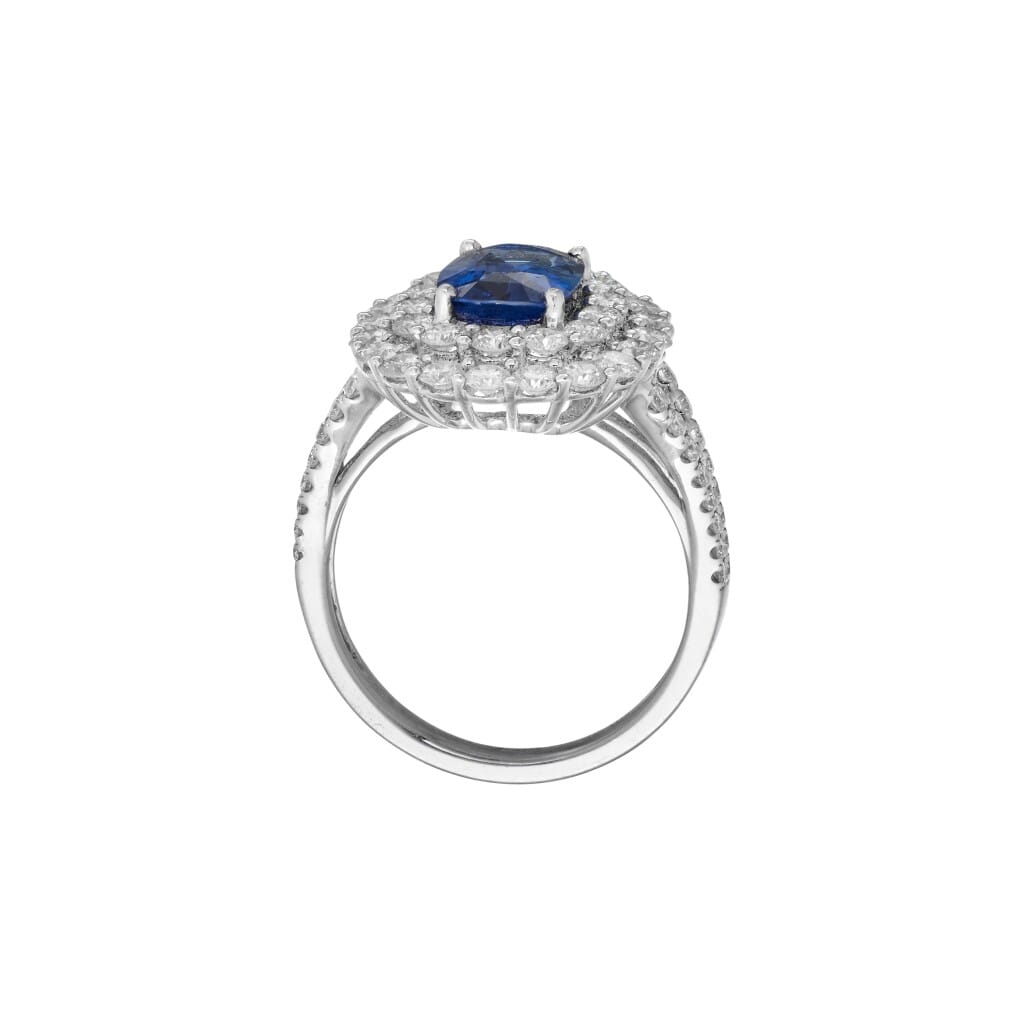White Gold, 1.75ct Sapphire and Diamond Ring