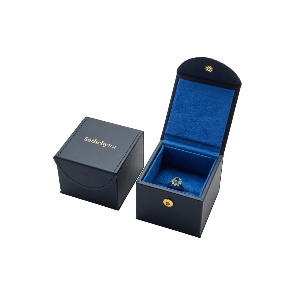 Gold, 0.65ct Emerald and Diamond Ring