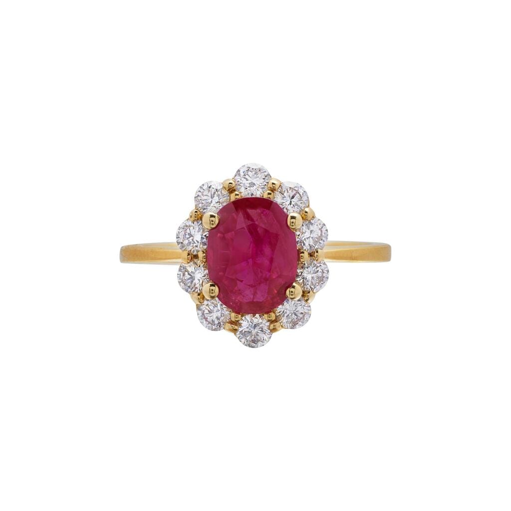 Gold, 1.00ct Ruby and Diamond Ring