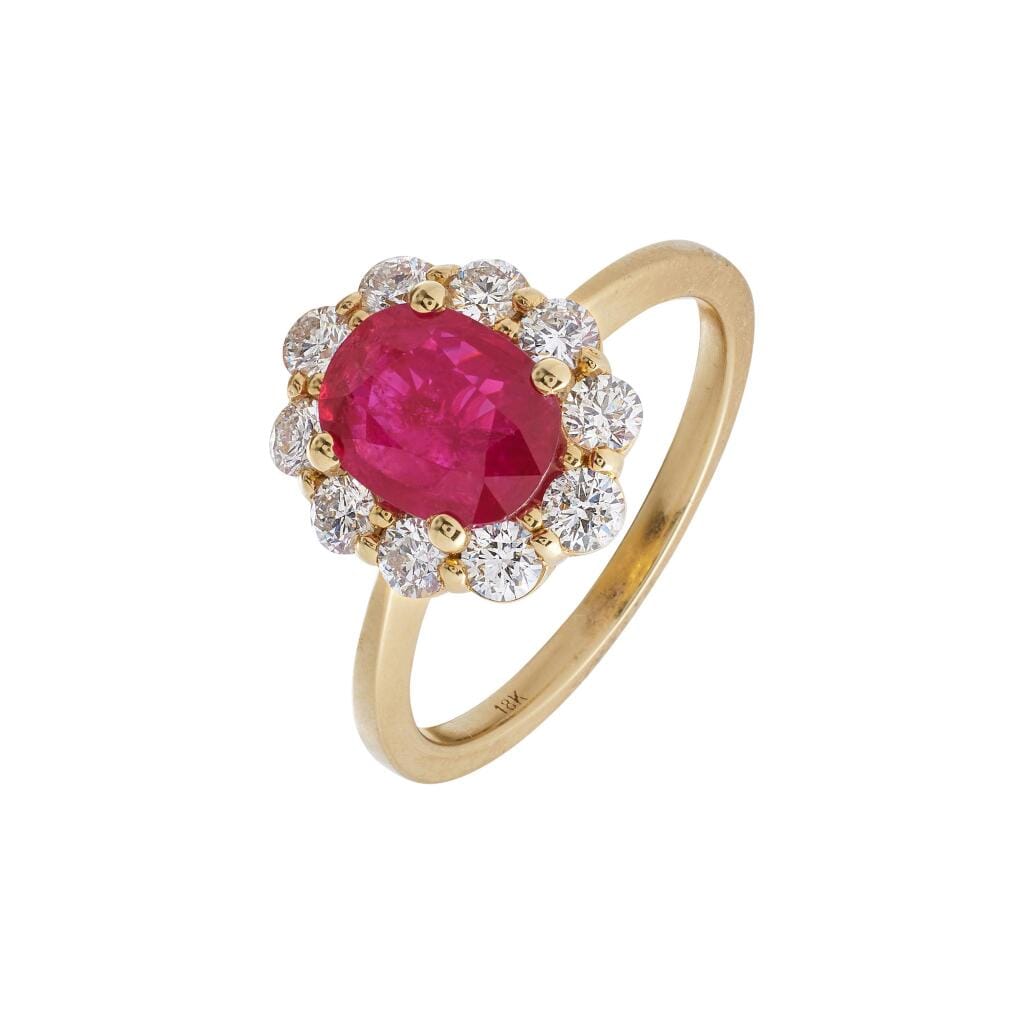 Gold, 1.00ct Ruby and Diamond Ring