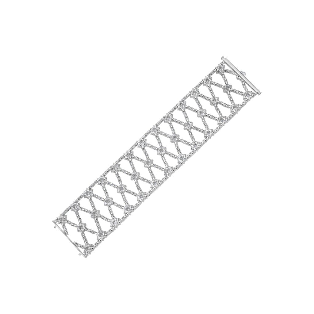 White Gold and 30.30ctw Round Brilliant Cut Diamond Bracelet