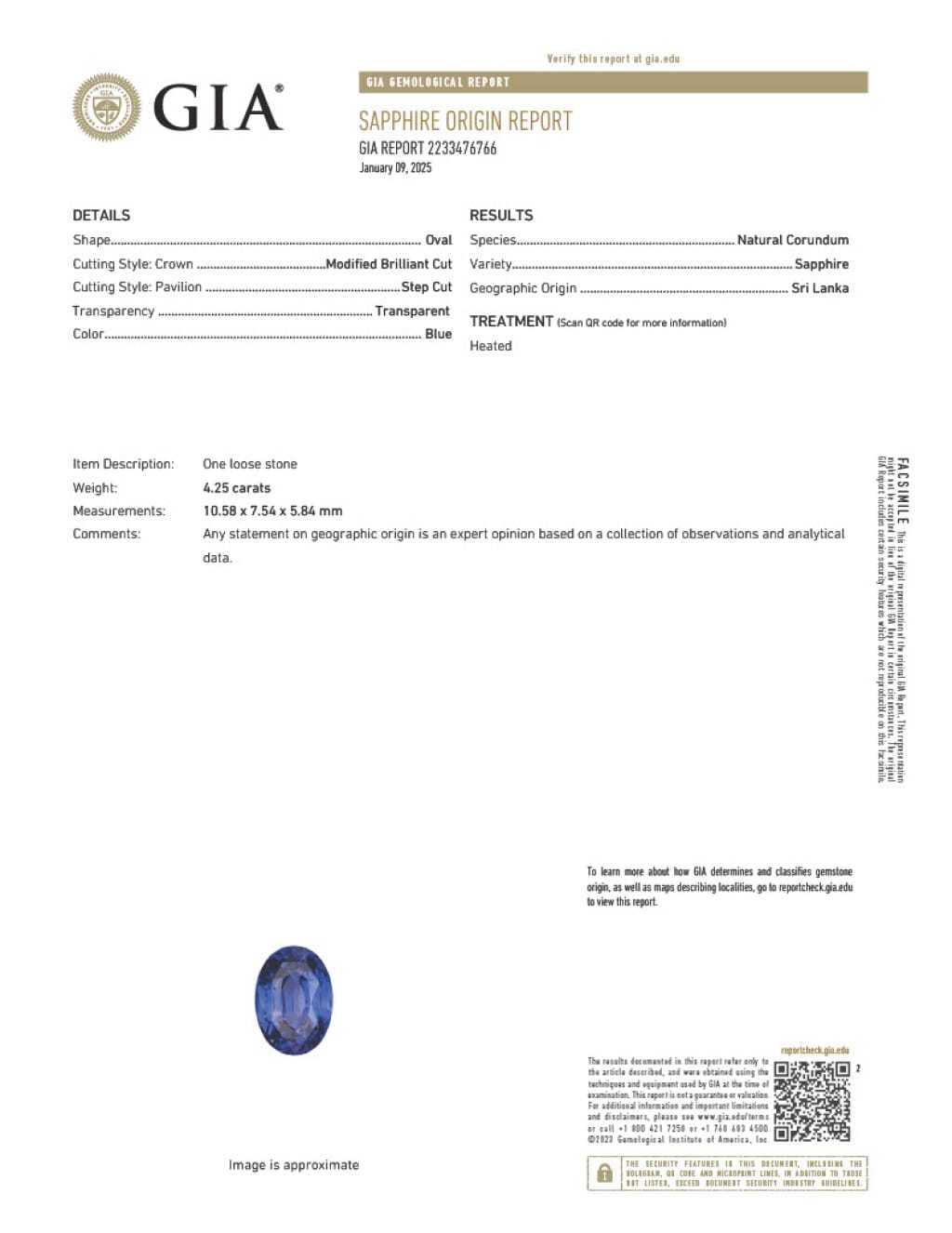 Platinum, 4.25ct Ceylon Sapphire and Diamond Ring