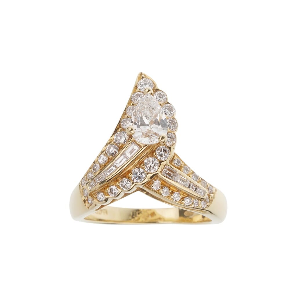 Vintage Gold and Diamond Ring