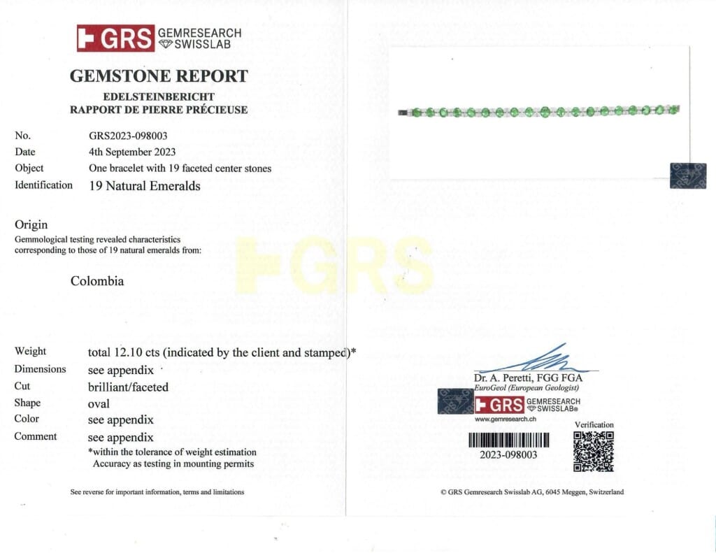 White Gold, 12.10ctw Colombian Emerald and Diamond Bracelet