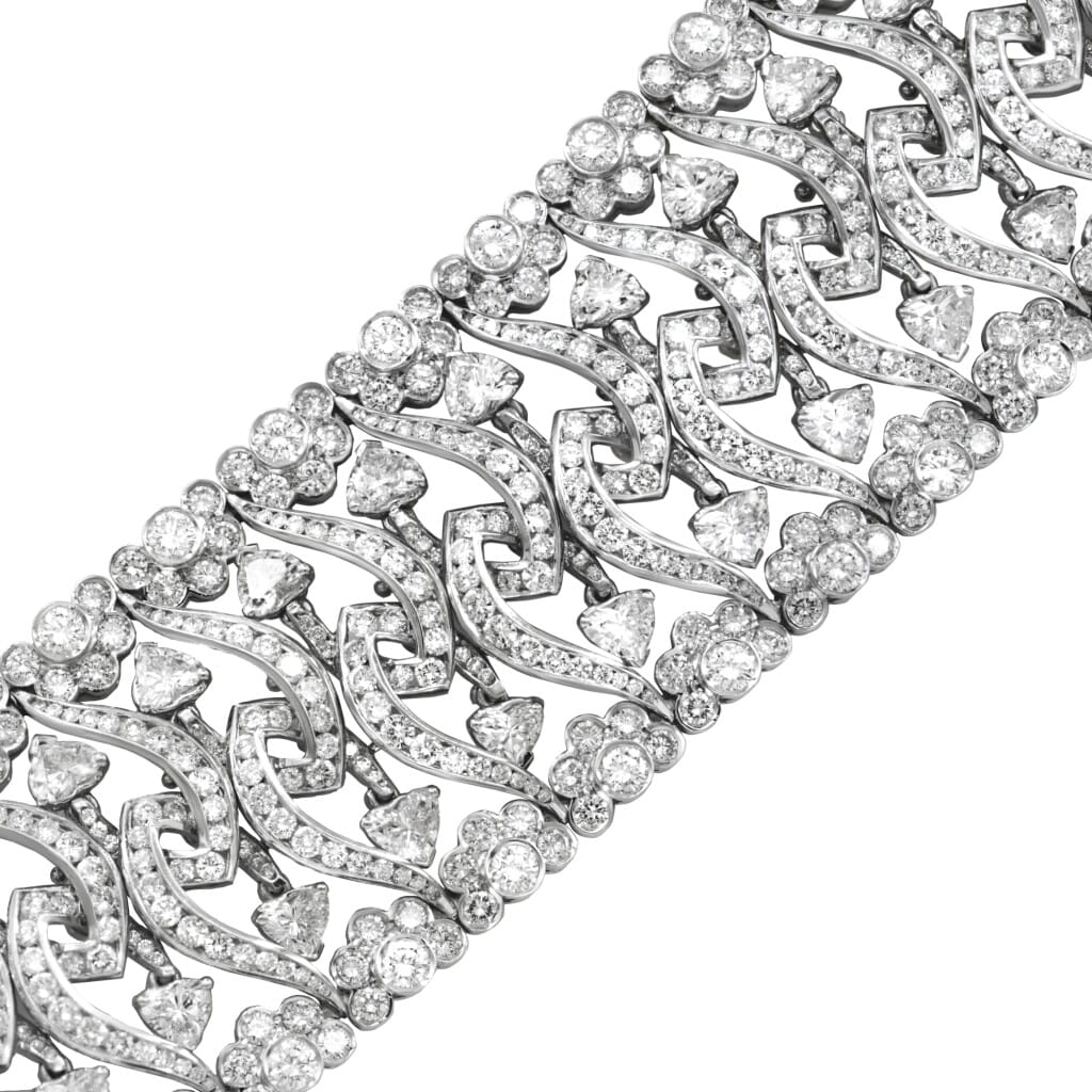 White Gold and 32.50ctw Diamond Bracelet