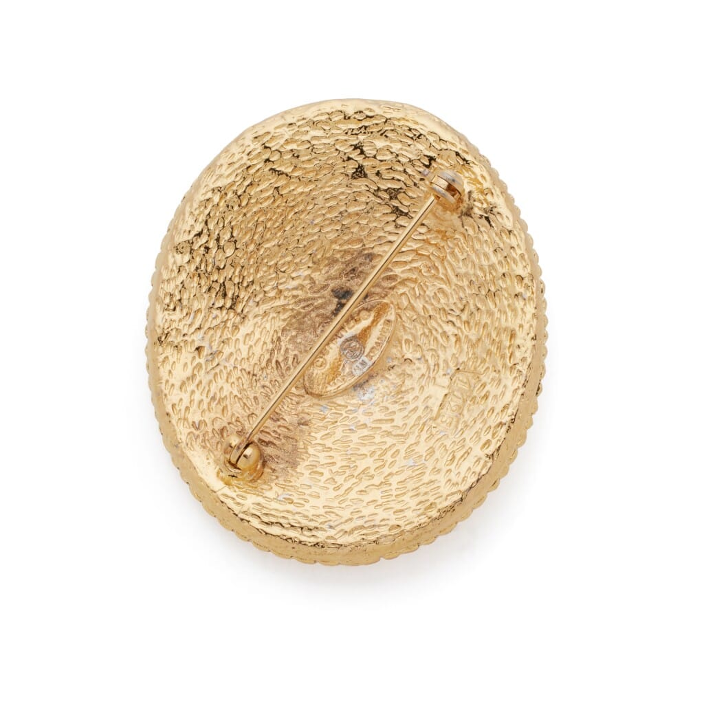 Gold Plated Angel Brooch, 1980s