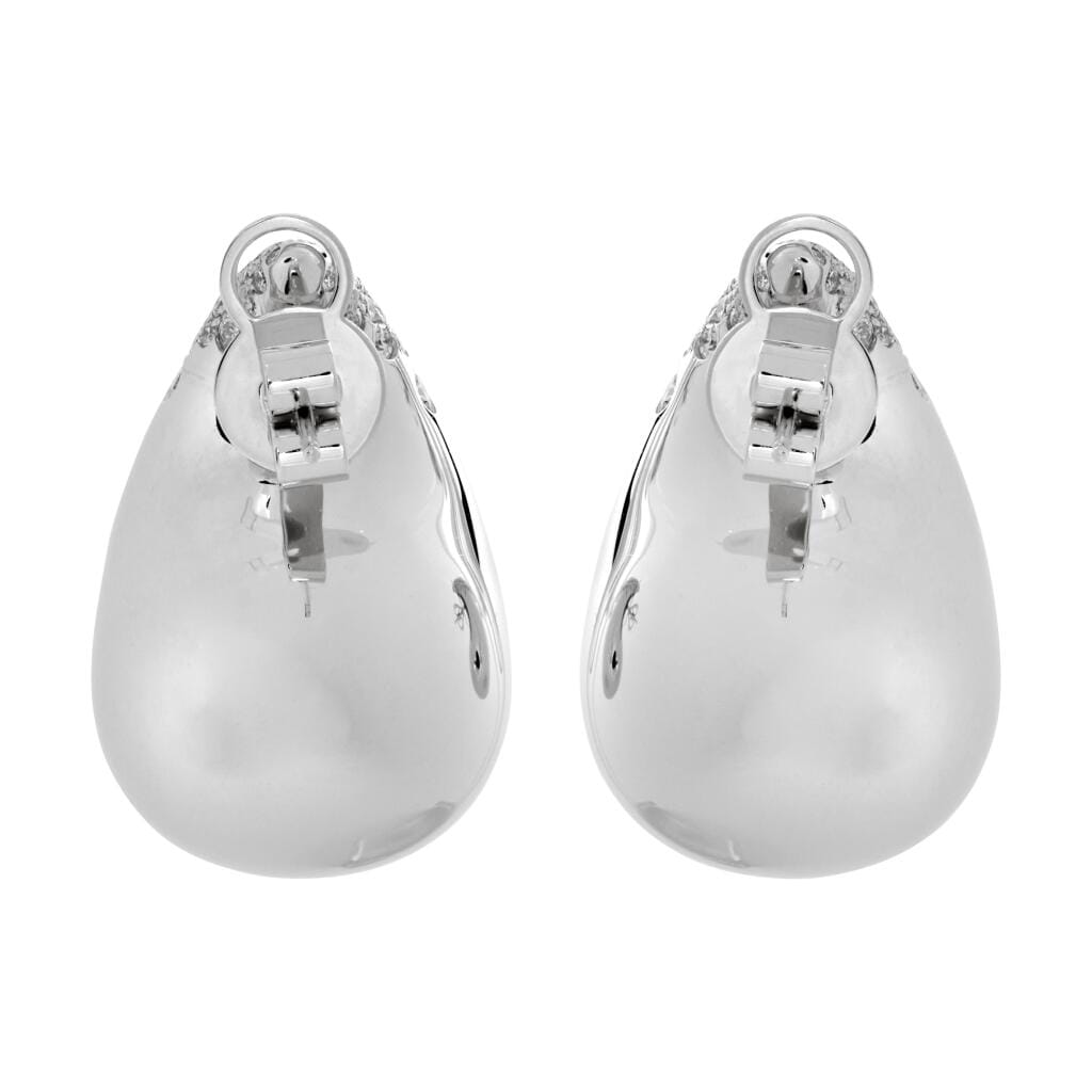 White Gold and Diamond Earrings