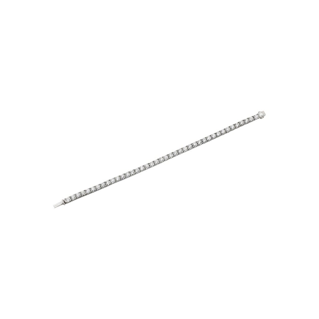 White Gold and 7.00ctw Round Brilliant Cut Diamond Tennis bracelet