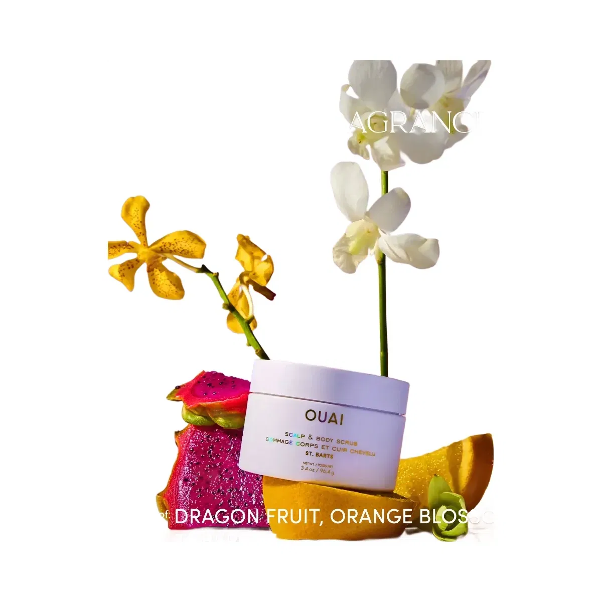 OUAI Scalp & Body Scrub St. Barts Scent - Travel
