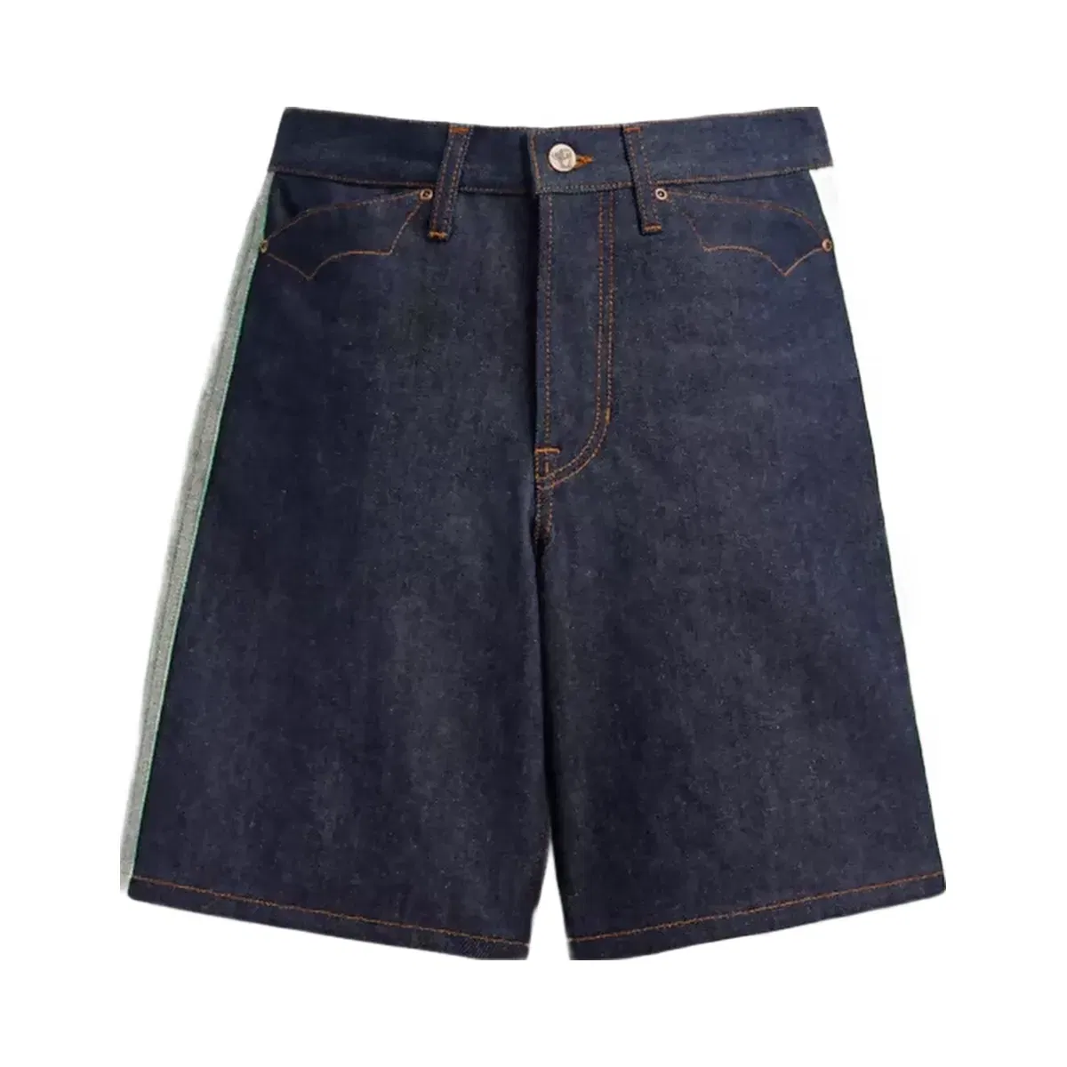 Coach x Brain Dead Denim Skater Shorts In Recycled Cotton in Dark Blue