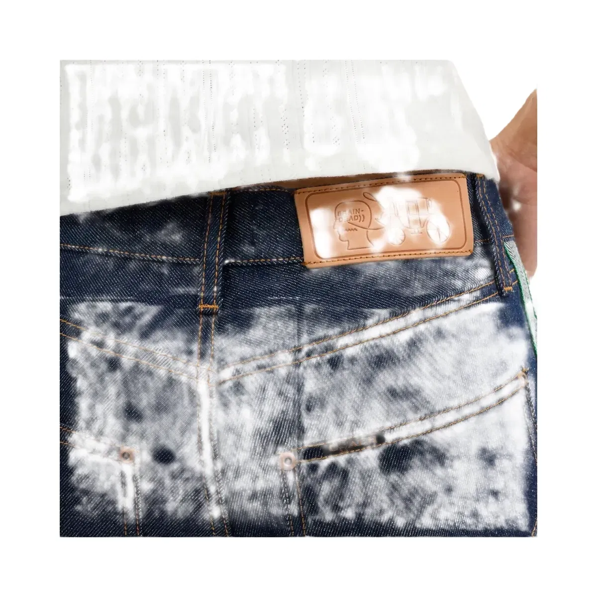 Coach x Brain Dead Denim Skater Shorts In Recycled Cotton in Dark Blue