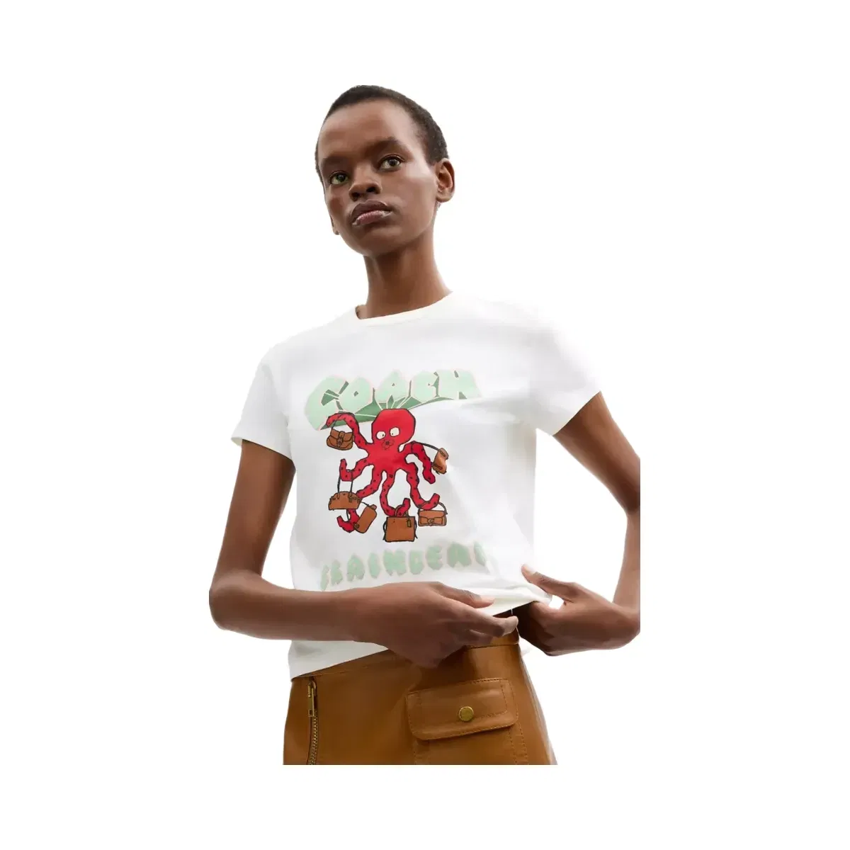 Coach x Brain Dead Octopus 90's T-Shirt in White