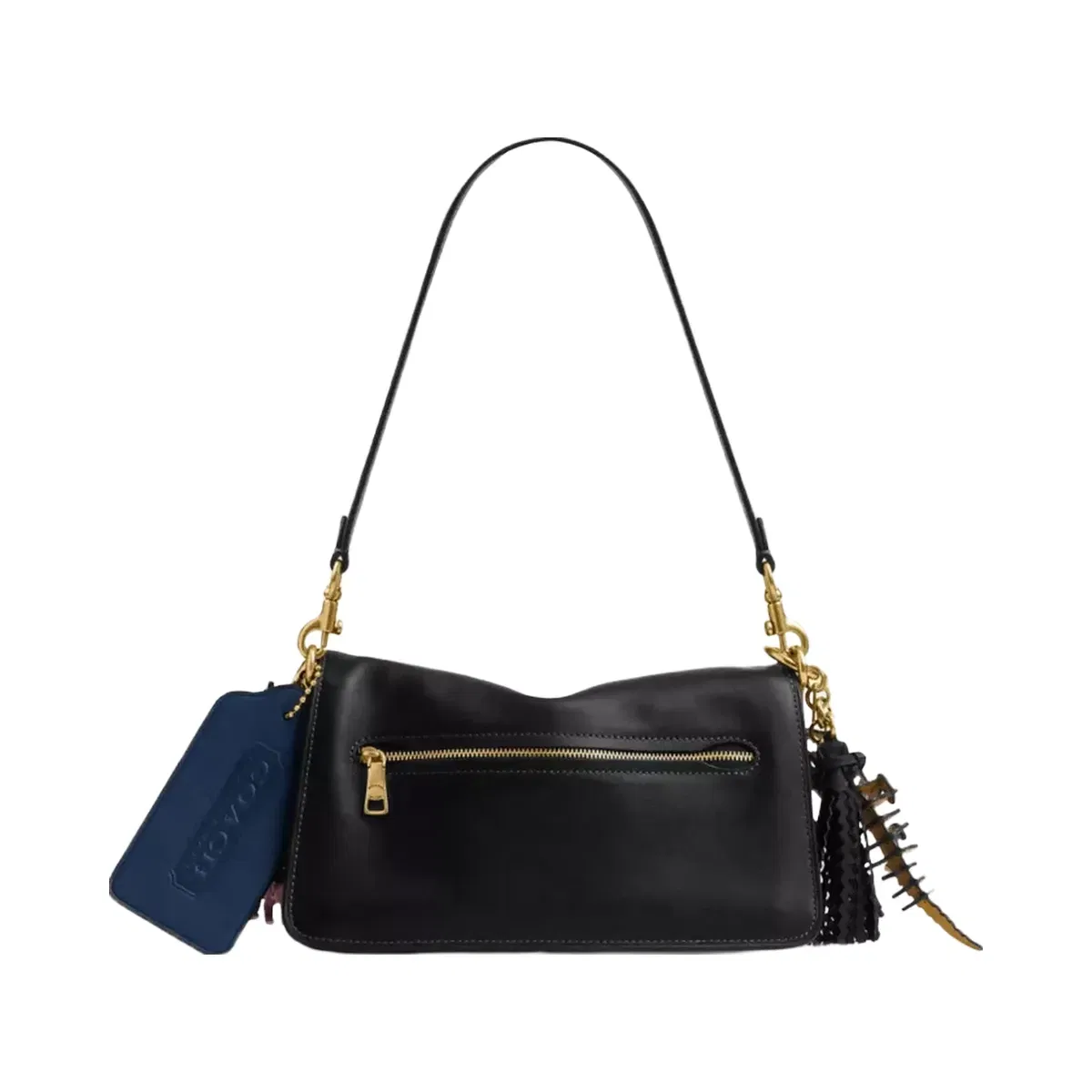Coach Rexy 10th Birthday Tabby Shoulder Bag 26 With Charms in Brass Black