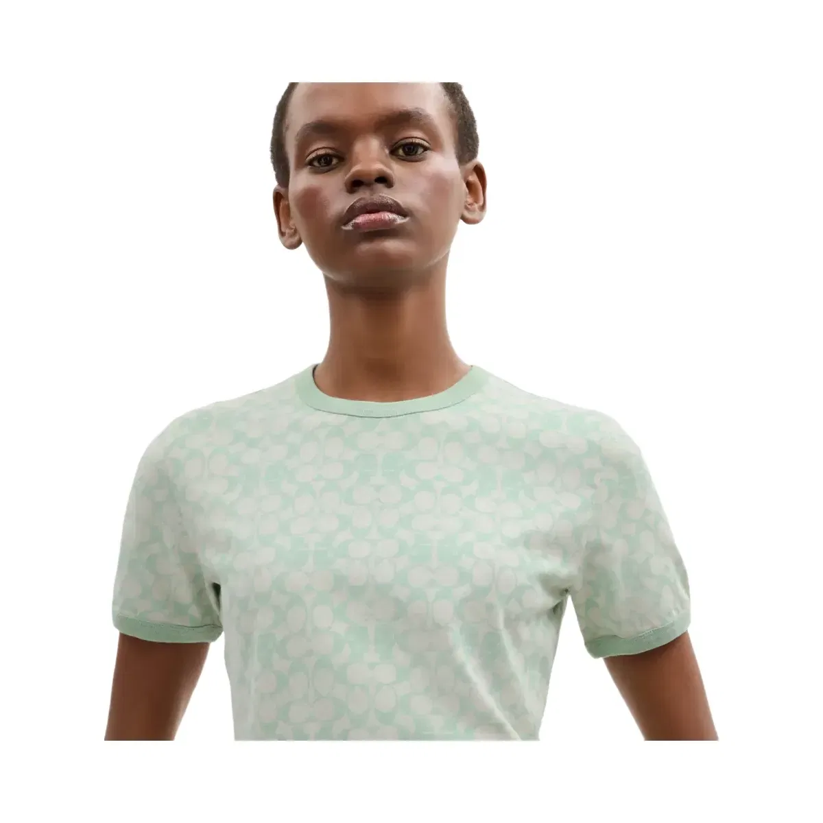 Coach x Brain Dead Signature Ringer T-Shirt in Mint
