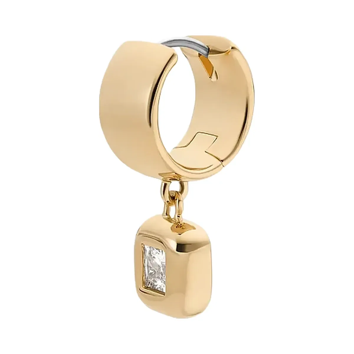 Michael Kors Cubic Zirconia Huggie Earrings Gold