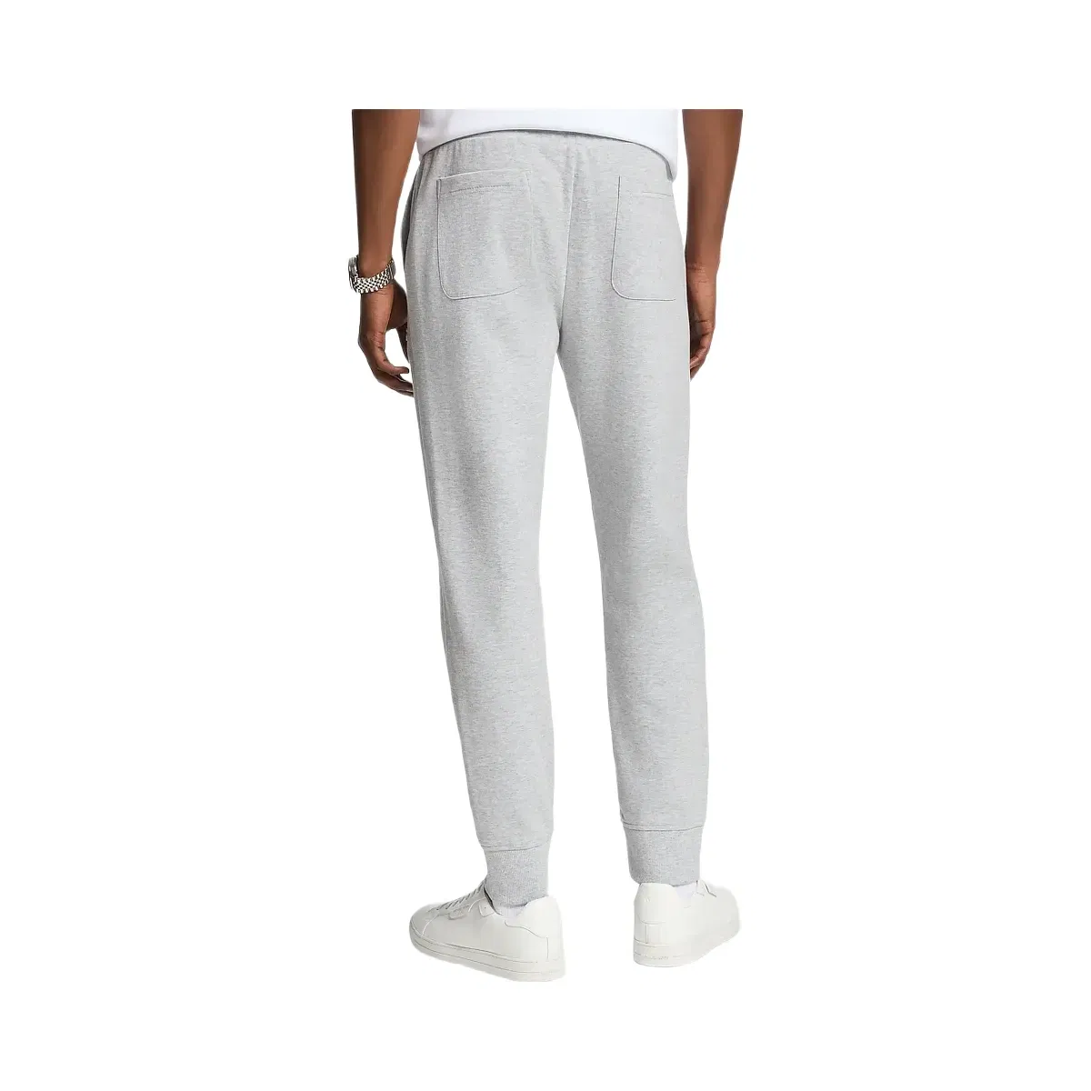 Michael Kors Embossed Logo Cotton Blend Joggers Heather Grey