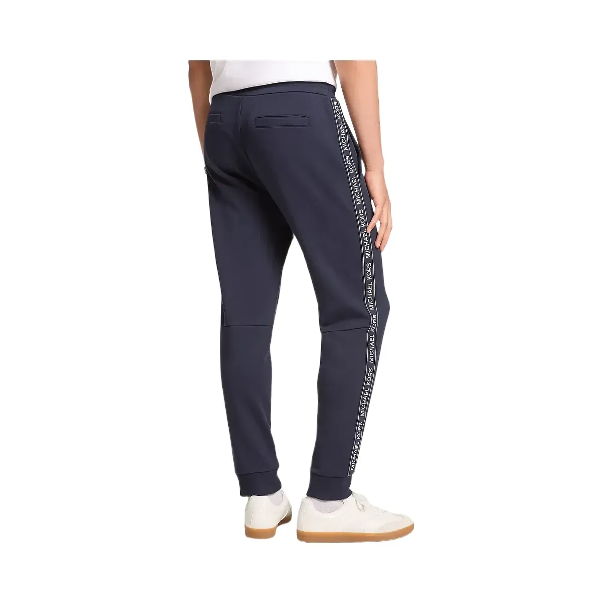 Michael Kors Logo Tape Cotton Blend Joggers Midnight