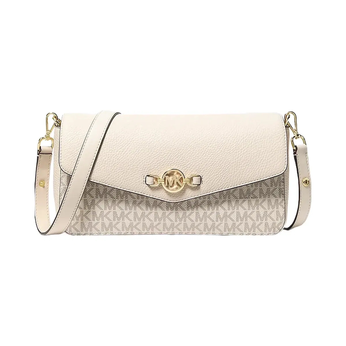 Michael Kors Kacey Medium Signature Logo Shoulder Bag Lt Crm Multi