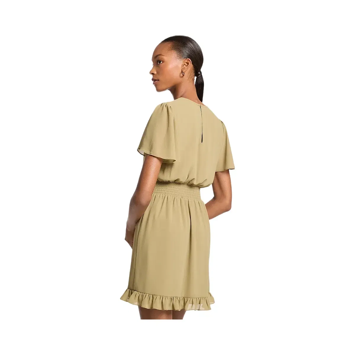 Michael Kors Georgette Mini Dress Oregano