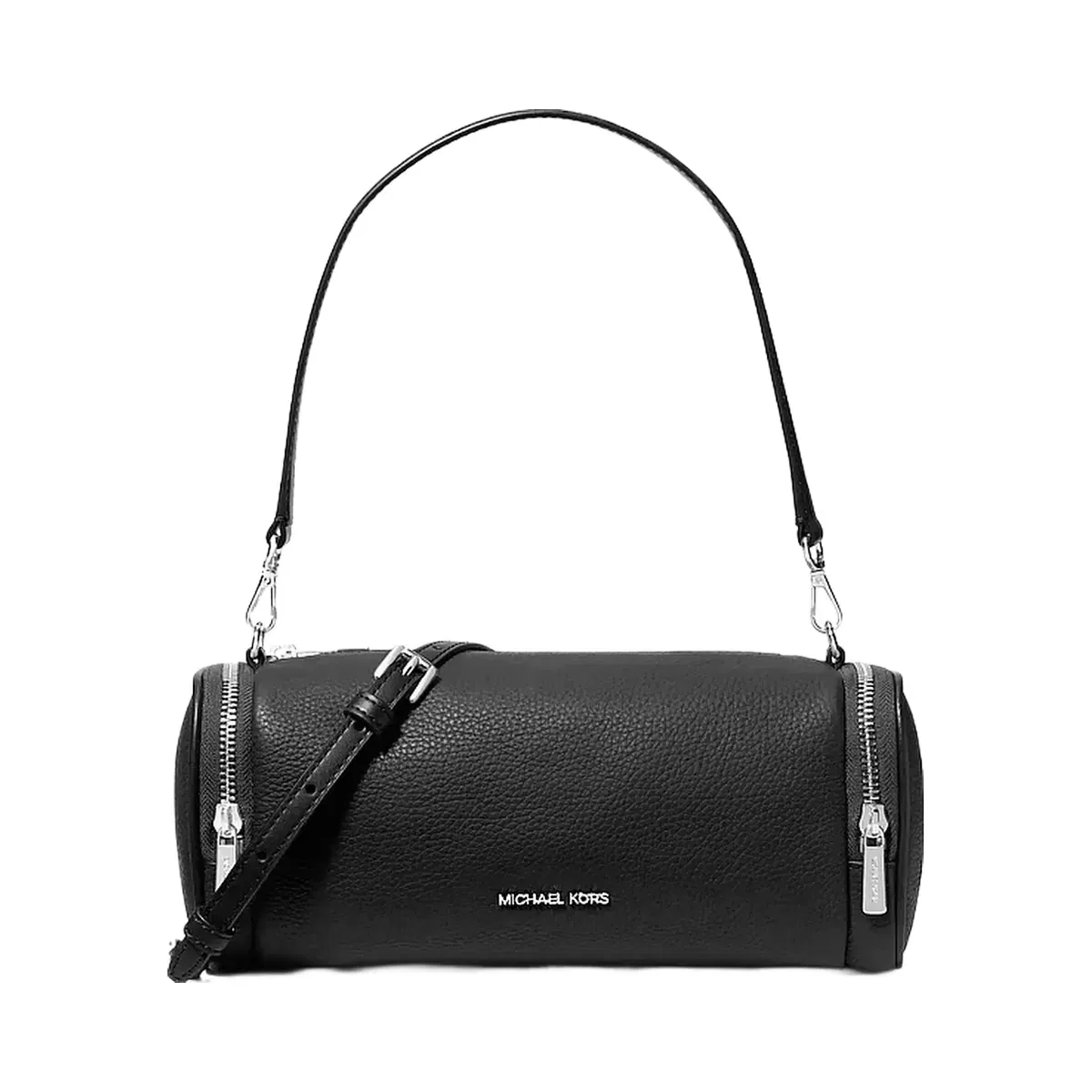 Michael Kors Jet Set Travel Small Pebbled Leather Convertible Crossbody Bag Black