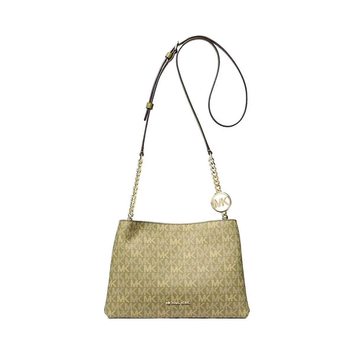 Michael Kors Christina Small Signature Logo Crossbody Bag Oregano