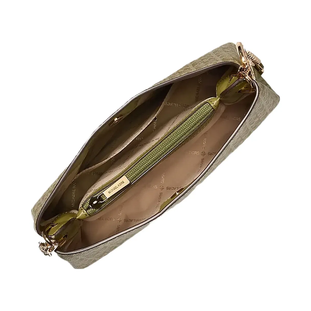 Michael Kors Christina Small Signature Logo Crossbody Bag Oregano