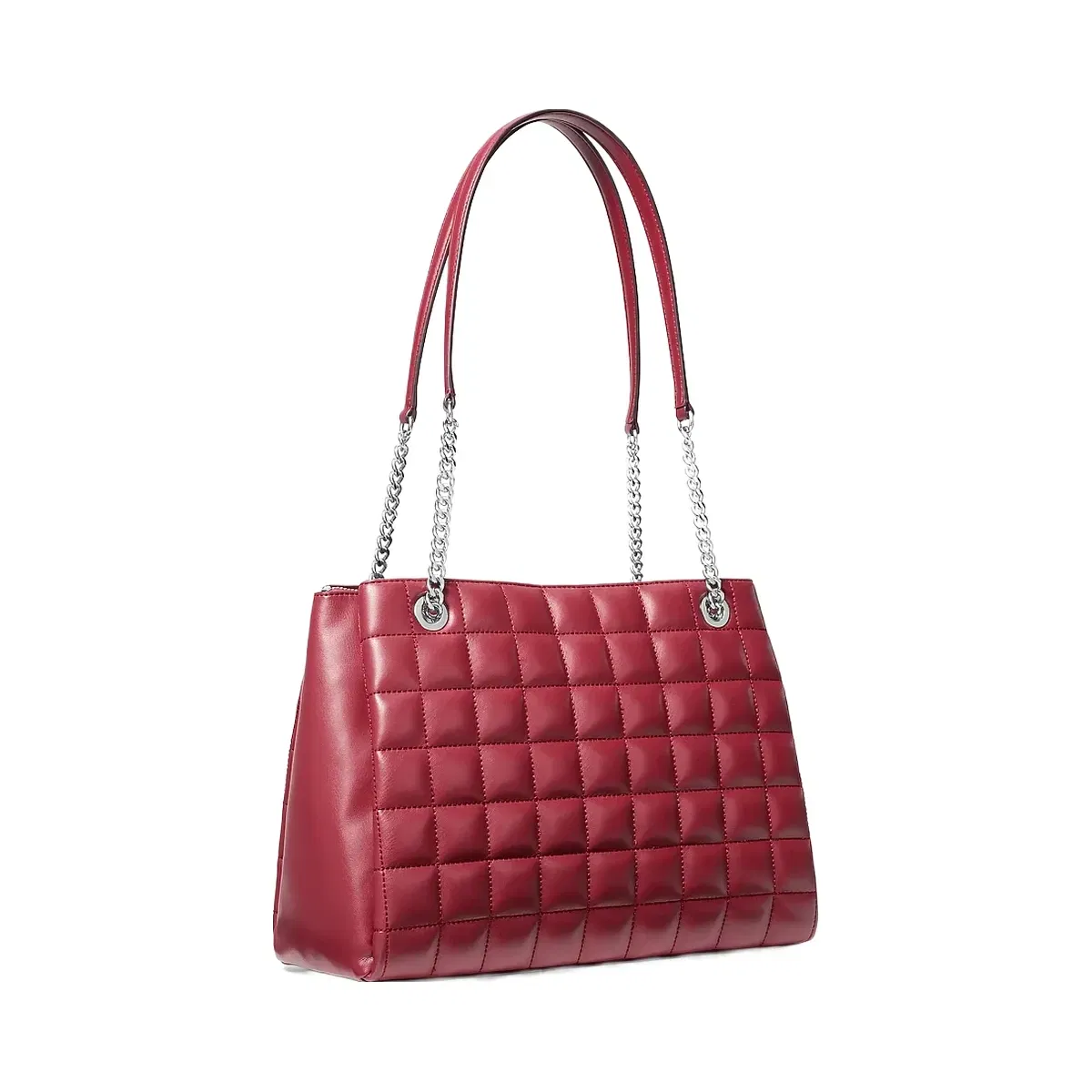 Michael Kors Soho Medium Quilted Tote Bag Maroon